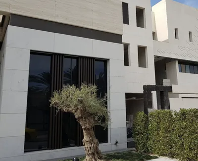 Exterior wall cladding using Turkish limestone, marble and travertine